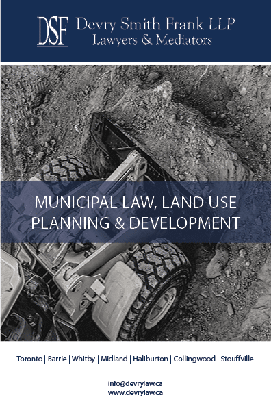 municipal law, land use planning and development brochure