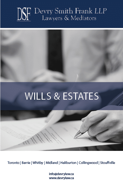 wills and estates brochure
